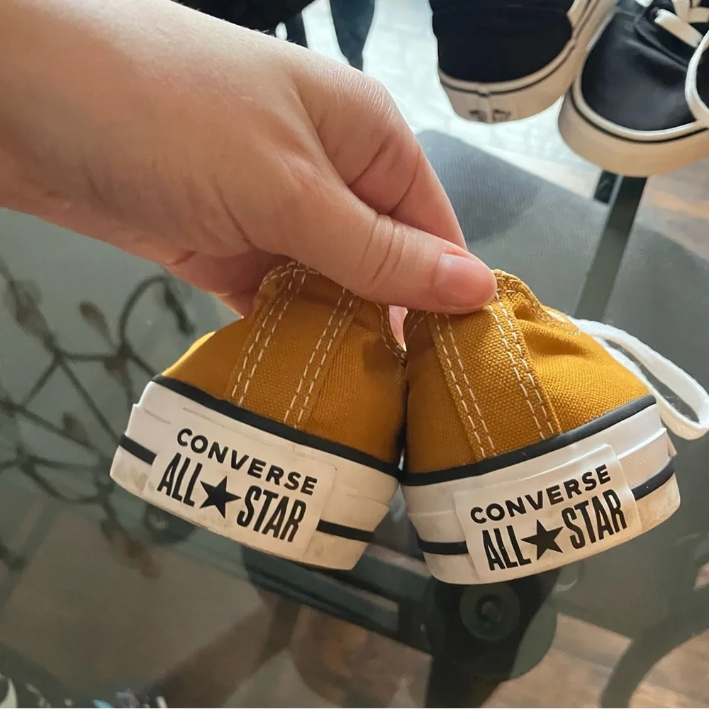Converse Mustard Yellow Low-Top Sneakers - Picture 3 of 5